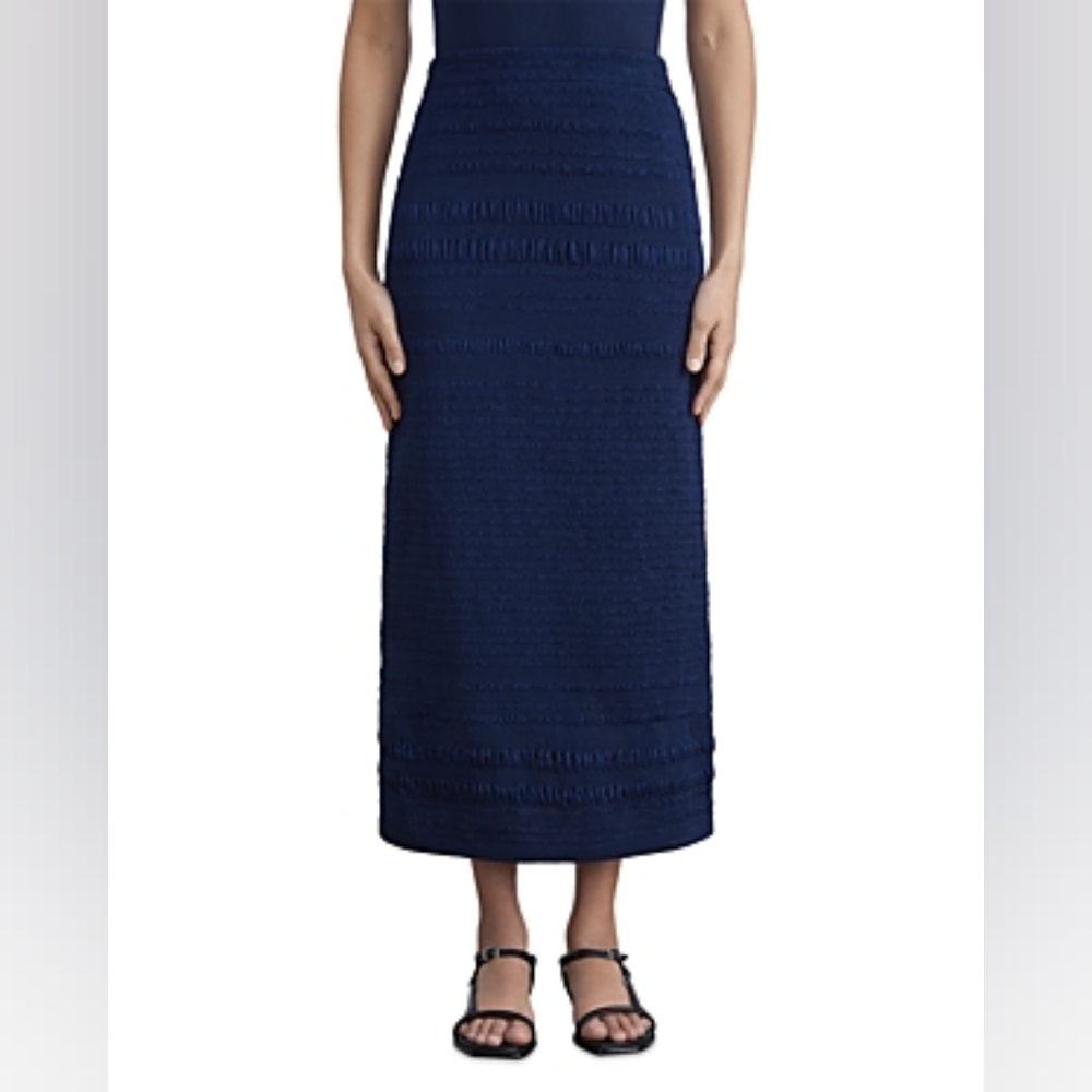 Lafayette 148 New York Smocked Long Skirt
